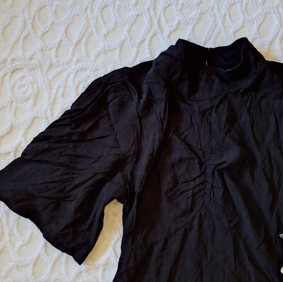 Free People Be My Baby Ruched Mock Neck Dress NEW 4 - Picture 9 of 16